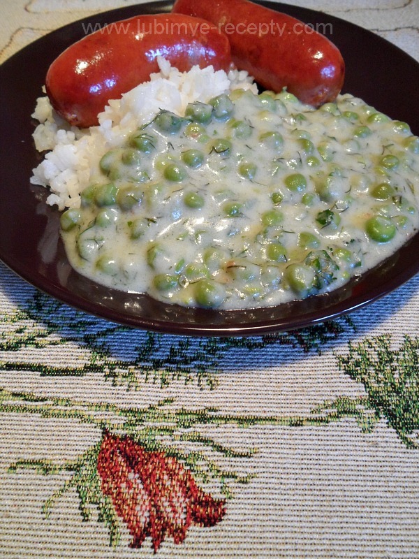 Блюдо из зеленого горошка 1